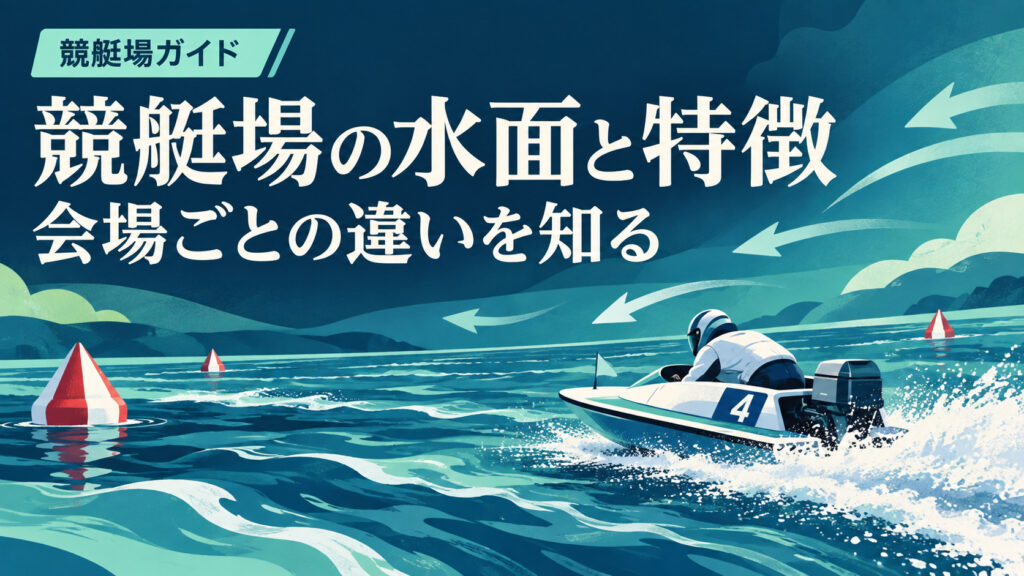 競艇場の水面と特徴・会場ごとの違いを知る
